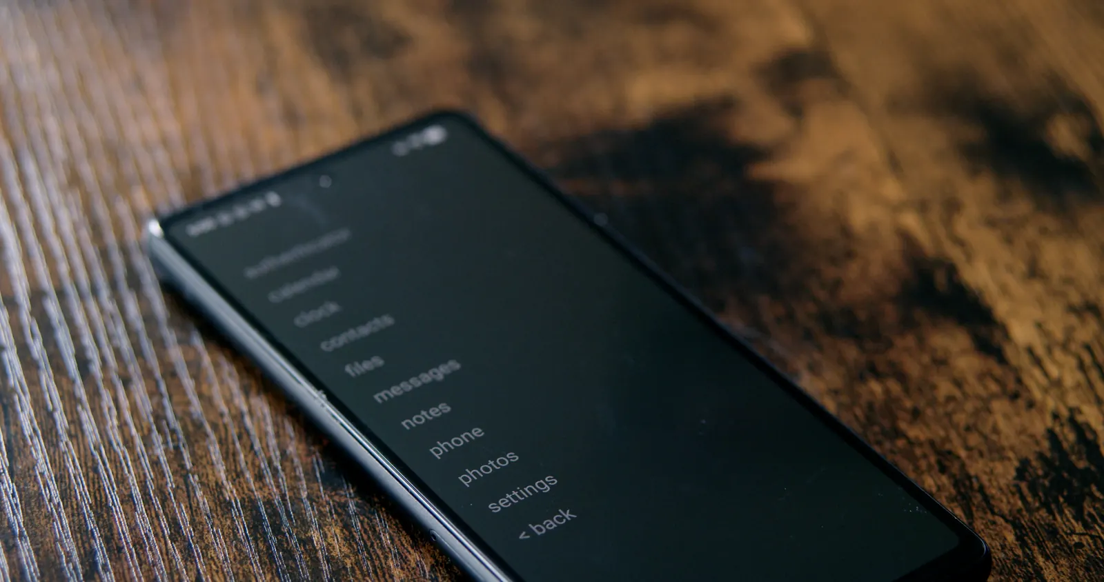 Close-up of the Untethered phone